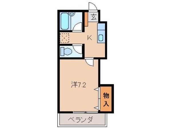 レーベン木広の物件間取画像